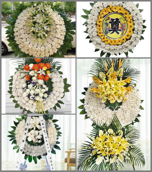 福建福州福清市江镜镇塘边村花圈速递